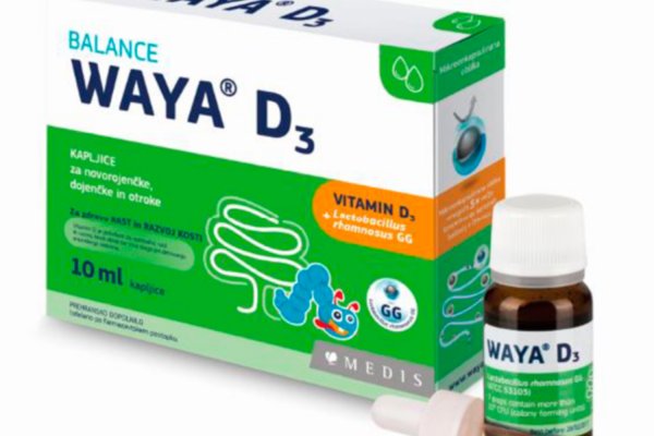 WAYA&reg; D3 kapljice za novorojenčke, dojenčke in otroke 