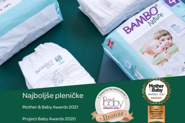 Pleničke Bambo Nature – najboljše pleničke za enkratno uporabo v letu 2021 v Angliji